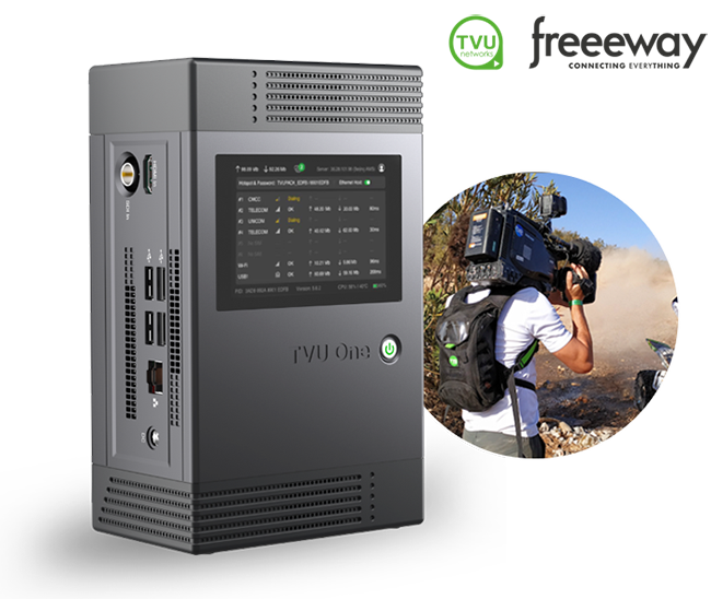 TVU Networks Joins Forces with Freeeway to Supply HighSpeed Data Connectivity to Europe and